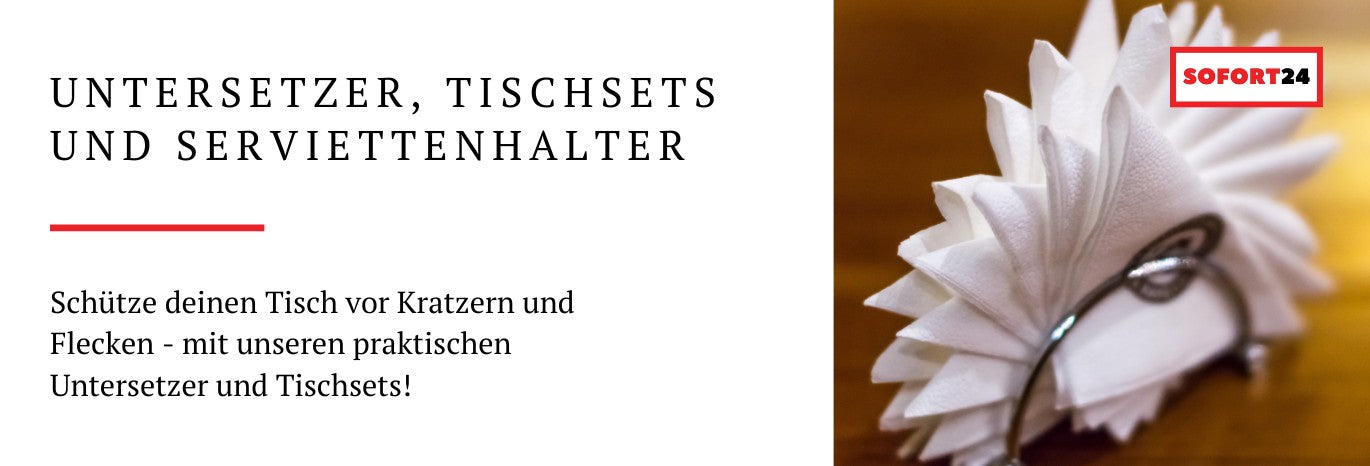 Untersetzer , Platzdeckchen und Servietten