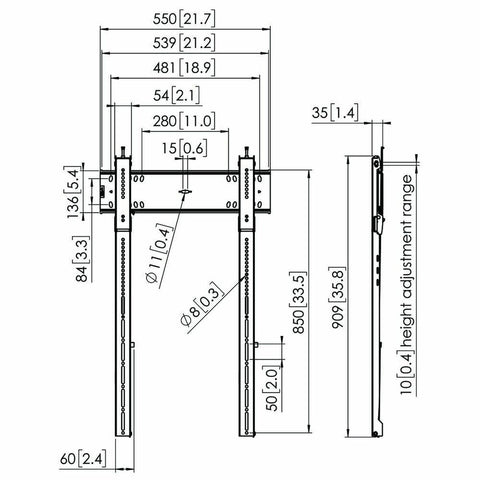 TV Halterung Vogel's 7368150 43" 100" 100 kg