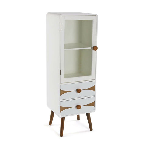 Displayständer Versa Holz MDF Weiß 33 x 120 x 43 cm