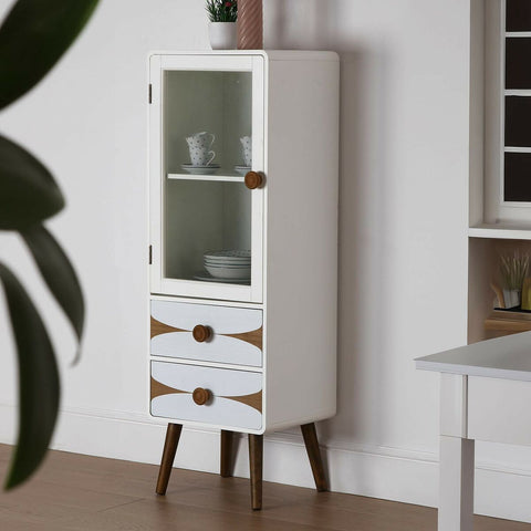 Displayständer Versa Holz MDF Weiß 33 x 120 x 43 cm