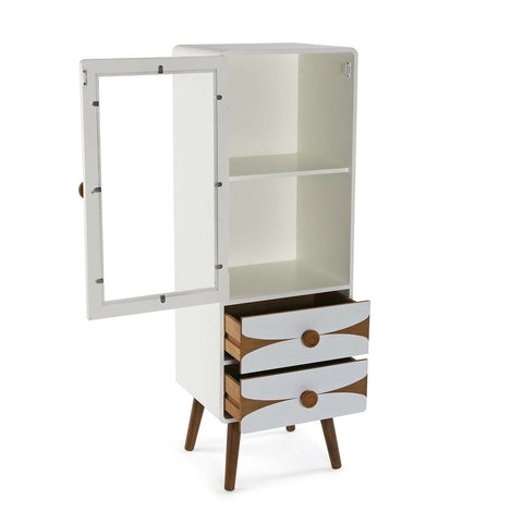Displayständer Versa Holz MDF Weiß 33 x 120 x 43 cm