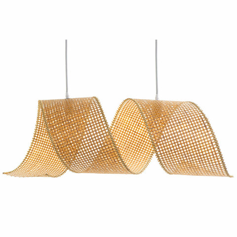Deckenlampe DKD Home Decor Hellbraun Holz Bambus 50 W 220 V 80 x 30 x 30 cm