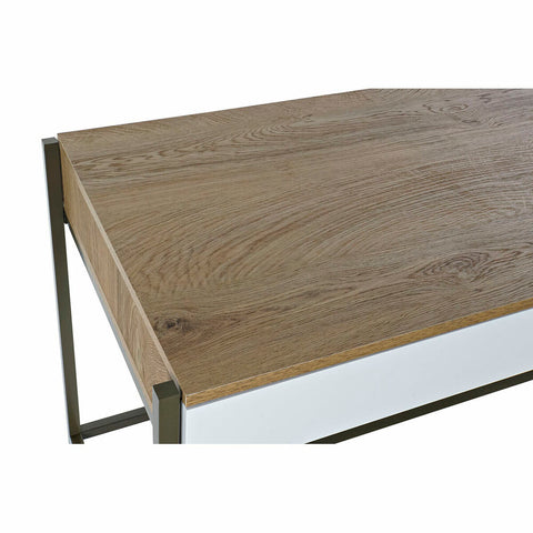 Schreibtisch DKD Home Decor Weiß Braun Metall Holz MDF 110 x 55 x 76 cm