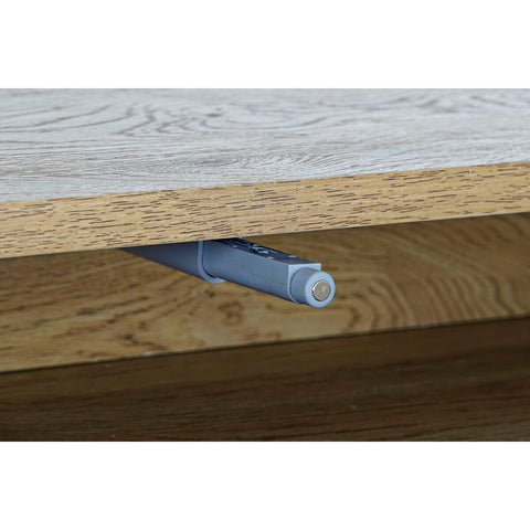 Schreibtisch DKD Home Decor Weiß Braun Metall Holz MDF 110 x 55 x 76 cm