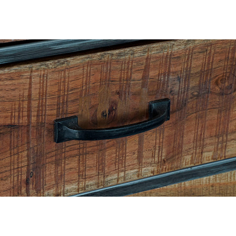 Displayständer DKD Home Decor Metall Kristall Akazienholz Recyceltes Holz 135 x 40 x 120 cm