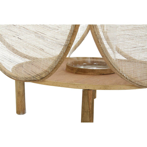Laterne DKD Home Decor Kristall natürlich Braun Bambus Orientalisch 42 x 42 x 55 cm