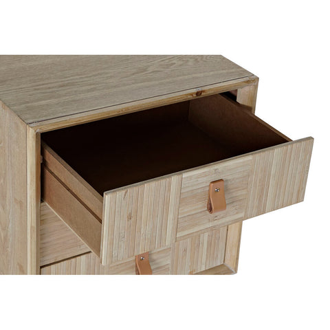 Nachttisch DKD Home Decor Tanne natürlich Schwarz Holz MDF 45 x 35 x 60 cm