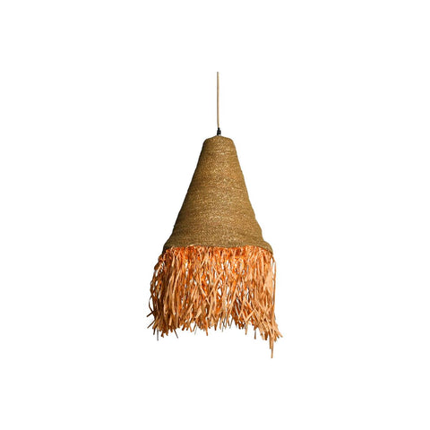 Deckenlampe DKD Home Decor natürlich Eisen 50 W Jute (44 x 44 x 67 cm)