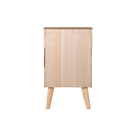 Nachttisch DKD Home Decor Gold Hellbraun Holz MDF 43 x 40 x 70 cm
