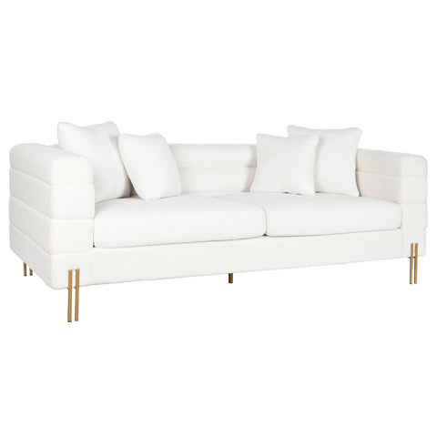 Sofa DKD Home Decor Weiß Metall 205 x 85 x 73 cm