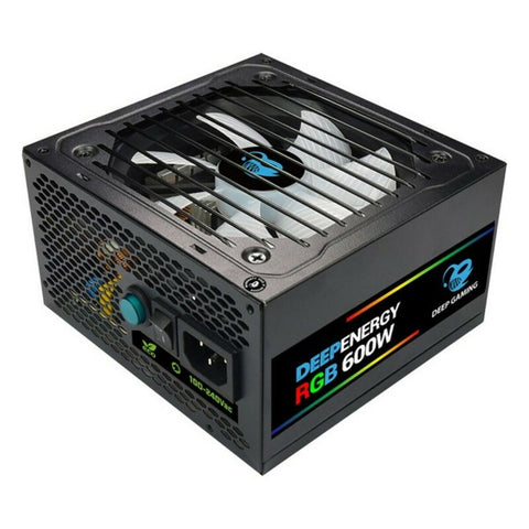 Stromquelle CoolBox DG-PWS600-MRBZ ATX 600W RGB Schwarz Ø 12 cm x 1