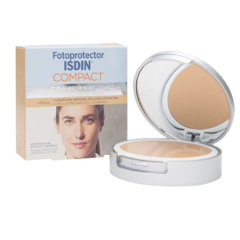 Basis für Puder-Makeup Isdin Sand SPF 50+ 2 Stücke 10 g